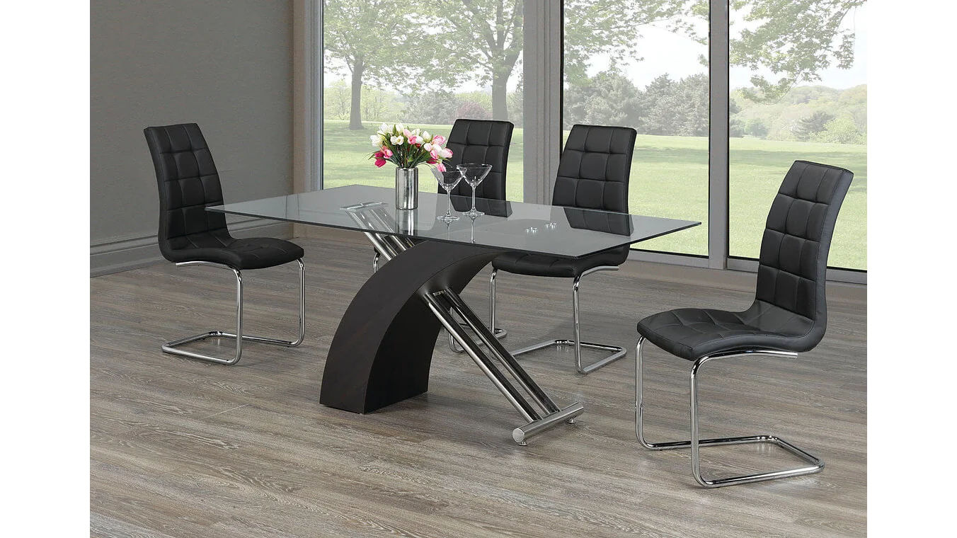 Zak in Black Dining Table - Maplefull Rentals