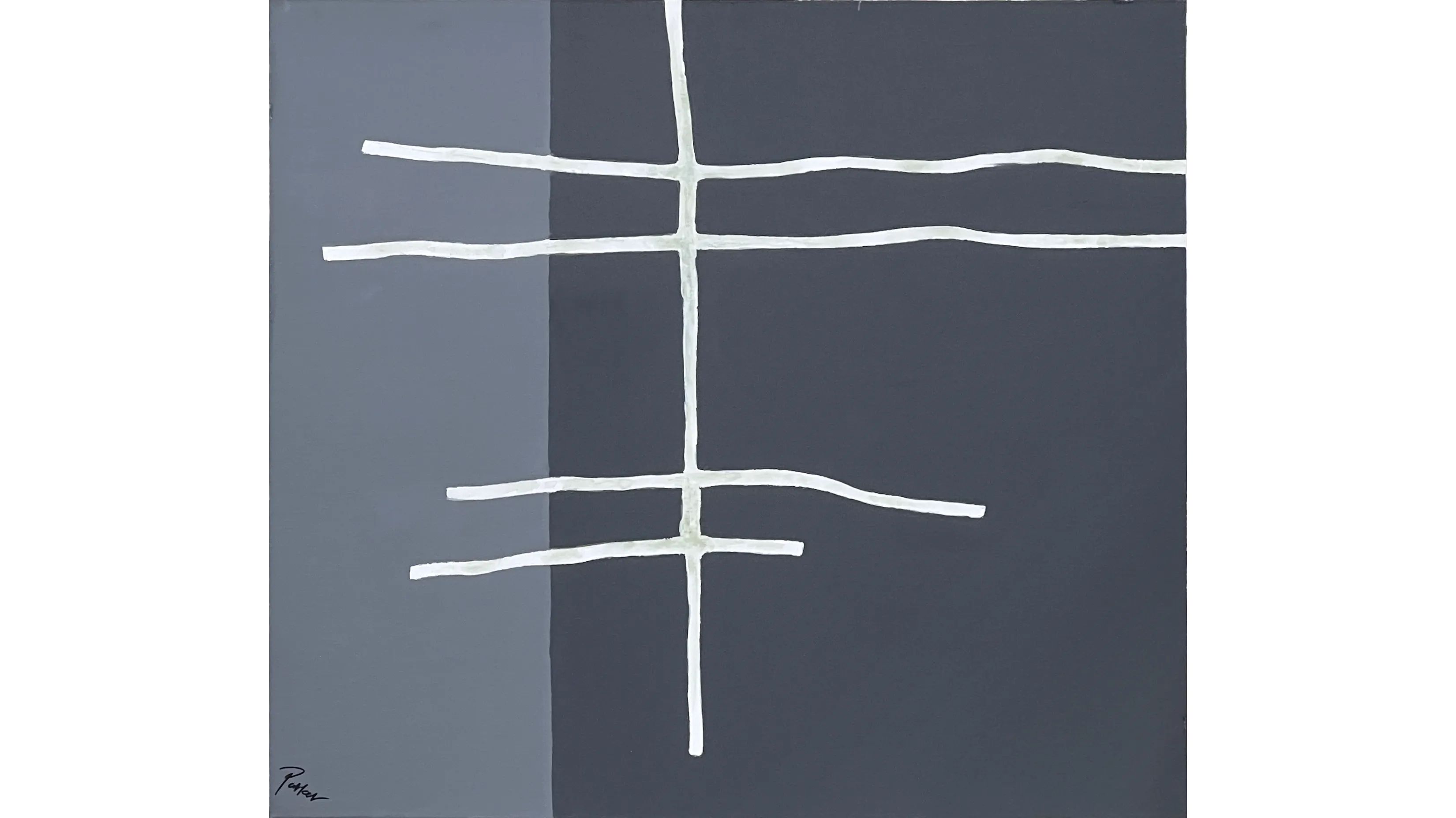 Lines on Grey (40x36)