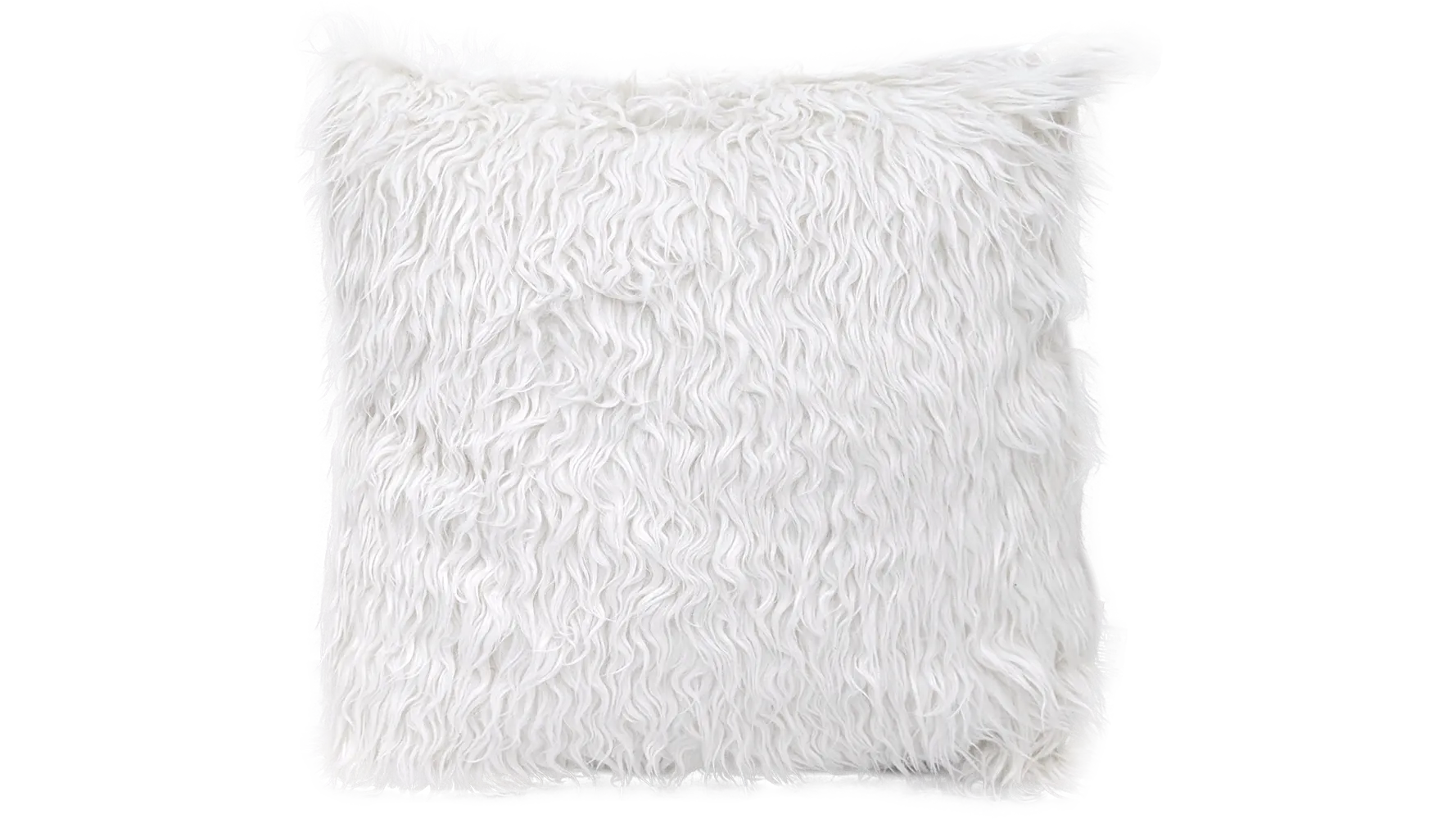 Debbie White Fur Pillow (19")