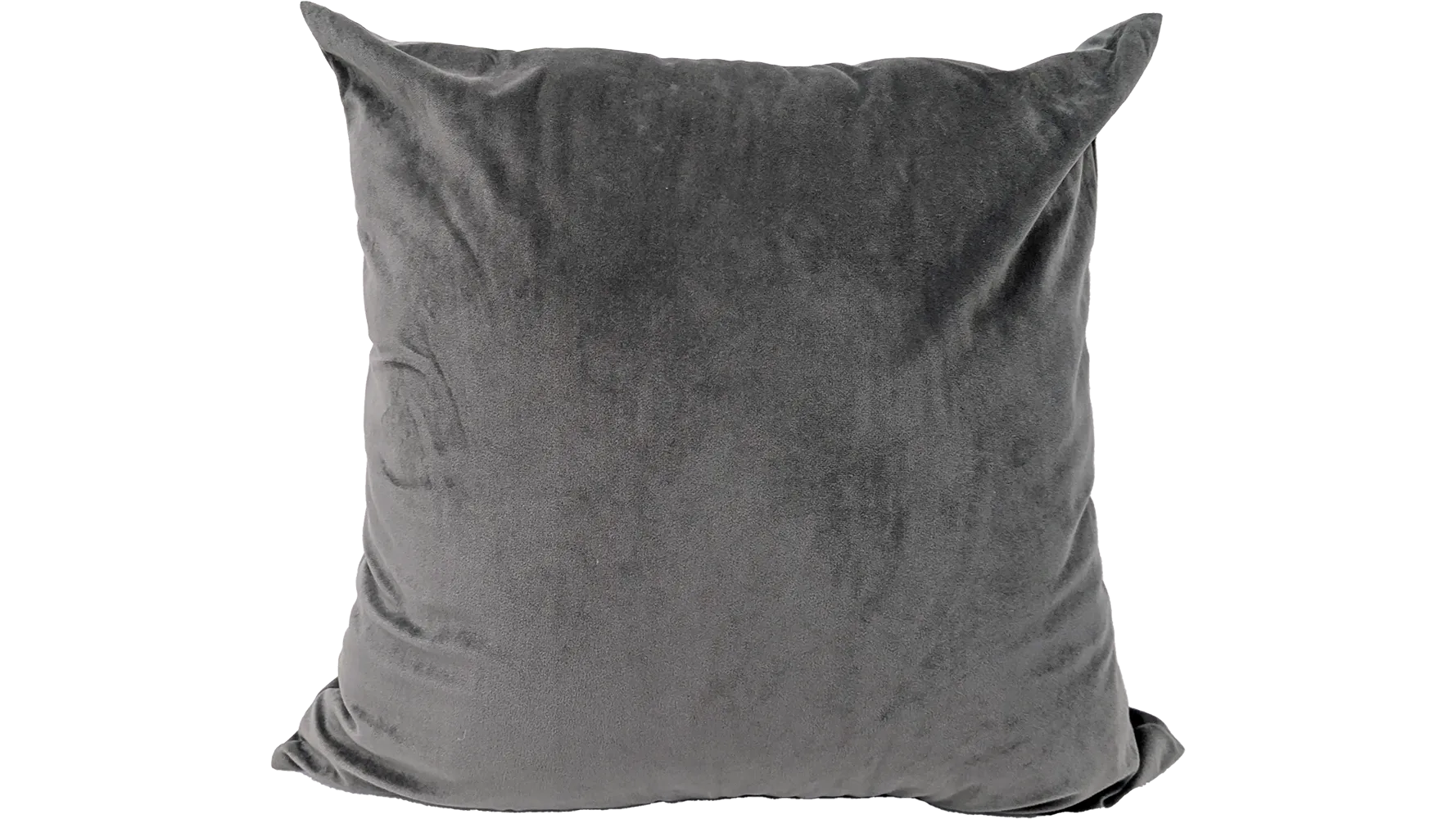 Grey Velvet Pillow (24")