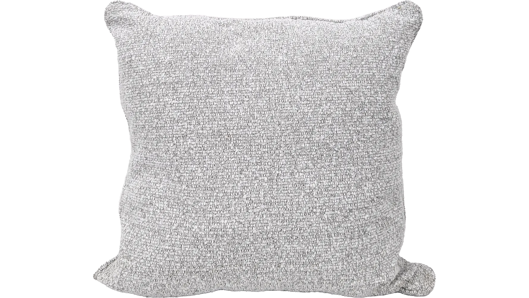 Grey Textured Pillow (22")