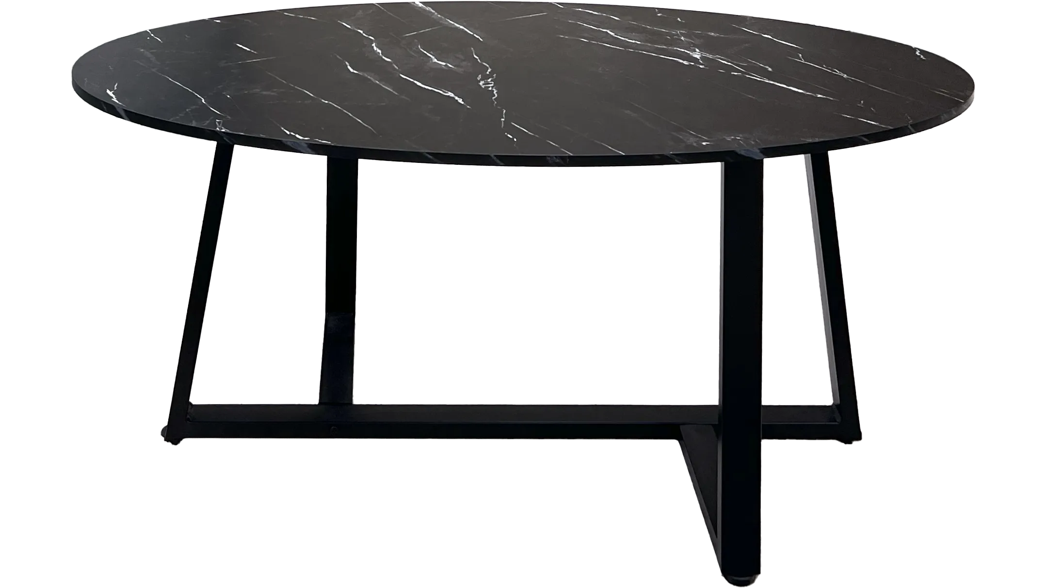 Black Marble Oval coffee Table
