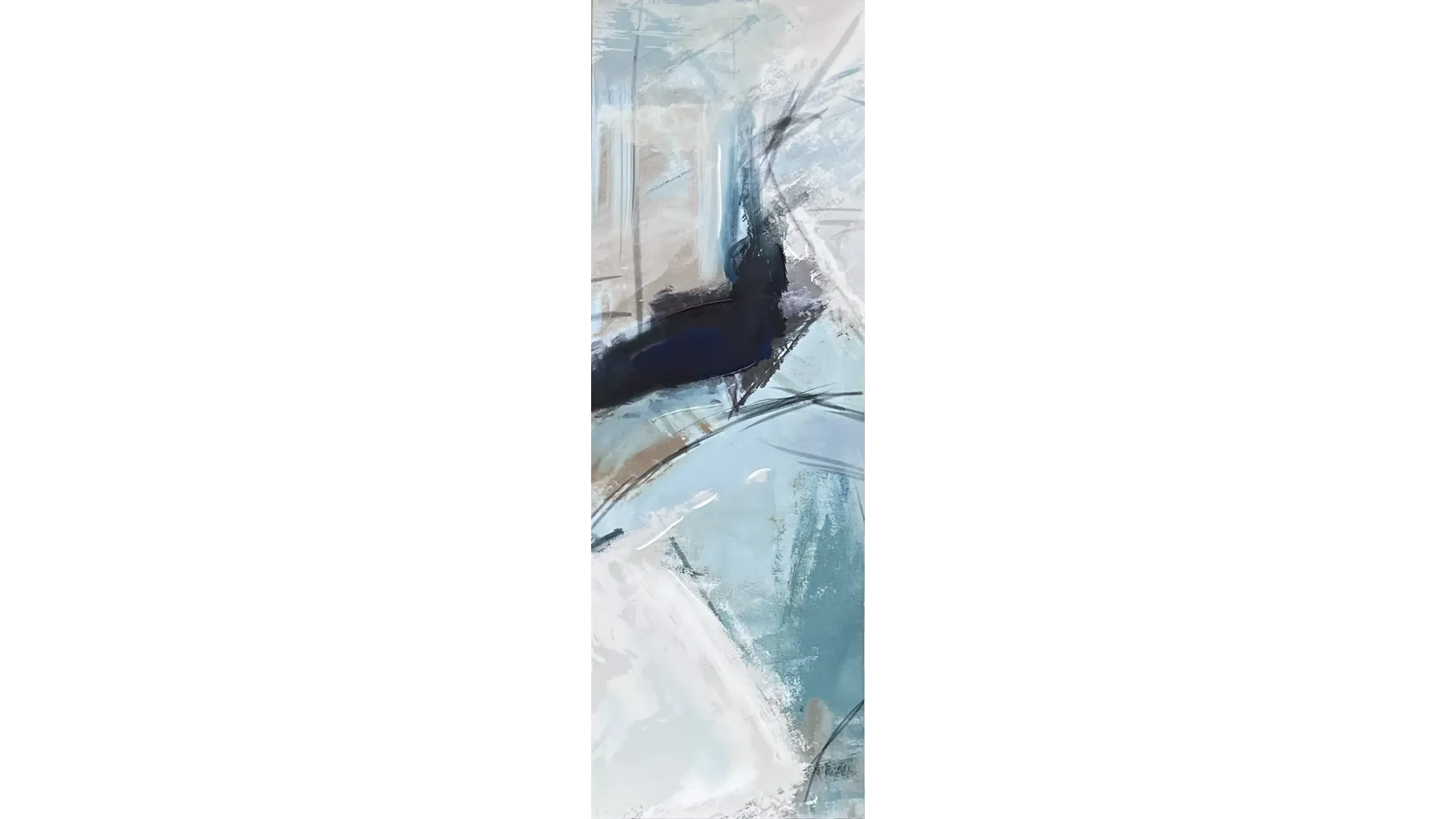 Teal Abstract 2 (20x60)